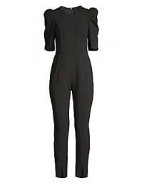 Black Halo - Russo Puff Sleeve Jumpsuit at Saks Fifth Avenue