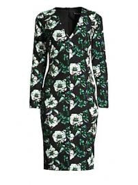 Black Halo - Sambora Floral Sheath Dress at Saks Fifth Avenue