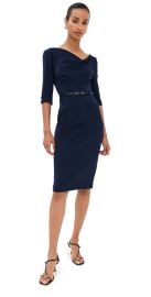 Black Halo 3/4 Sleeve Jackie O Dress Black 12 at Shopbop