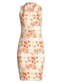 Black Halo Corrine Floral Sheath Dress  SaksFifthAvenue at Saks Fifth Avenue