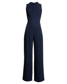 Black Halo Corrine High-Neck Sleeveless Jumpsuit at Neiman Marcus