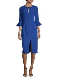 Black Halo Eve - Bastian Bell-Cuff Sheath Dress at Saks Off 5th