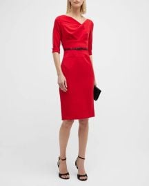 Black Halo Jackie O Dress in Red at Neiman Marcus