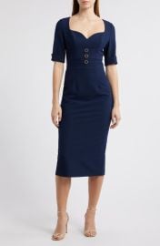 Black Halo Kerry Midi Sheath Dress at Nordstrom