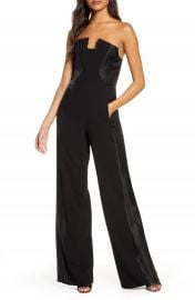 Black Halo Lena Strapless Jumpsuit   Nordstrom at Nordstrom