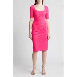 Black Halo Salvana Gathered Sheath Dress at Nordstrom