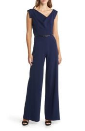 Black Halo Wide Leg Jumpsuit at Nordstrom