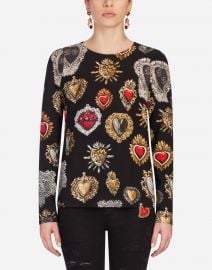 Black Heart Caddy Top by Dolce & Gabbana at Farfetch