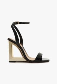Black High Heel Sandals - Filipa Sandal - Architectural Heels SCHUTZ at Schutz