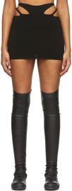 Black Hosiery Teardrop Miniskirt at ssense