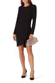 Black Ivana Faux Wrap Sheath by Black Halo for 50 Rent the Runway at Rent the Runway