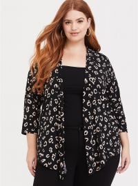 Black Leopard Studio Cardigan by Torrid at Torrid