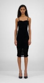 Black Monogram Hola Dress at Daily Paper