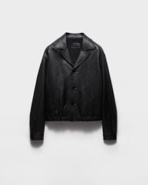 Black Nappa Leather Jacket PRADA - United States at Prada