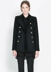 Black Notch Lapel Jacket at She Inside