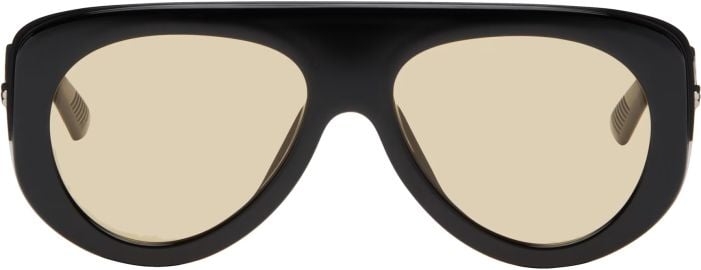 Black Osservatorio Aviator Sunglasses at ssense