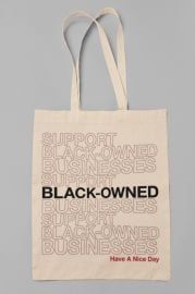 Black Owned Business Canvas Bag  Black Lives Matter at Happy Me Tee