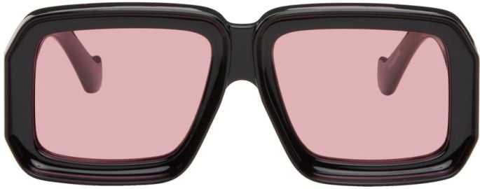 Black Paulas Ibiza Dive In Mask Sunglasses at ssense