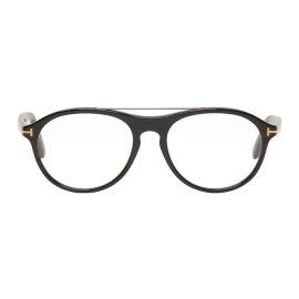 Black Pilot Shape Glasses by Tom Ford at Ssense