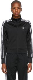 Black Primeblue Adicolor Classics Firebird Track Jacket by adidas Originals on Sale at ssense