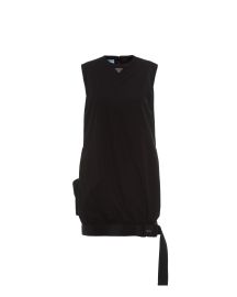 Black Re-Nylon Gabardine sleeveless dress at Prada