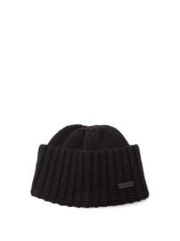 Black Ribbed cashmere beanie  Saint Laurent  FASHION US at Matches