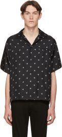 Black Silk Star Short Sleeve Shirt at SSense