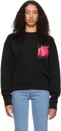 Black Skulls Floating Crewneck Sweatshirt by Off-White at Ssense