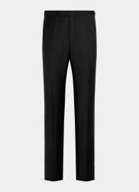 Black Slim Leg Straight Tuxedo Pants in Pure S110s Wool SUITSUPPLY SUITSUPPLY US at Suitsupply