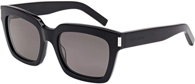 Black Smoke Bold Sunglasses by Saint Laurent at Amazon