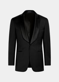 Black Tailored Fit Havana Dinner Jacket in Pure S110s Wool SUITSUPPLY SUITSUPPLY US at Suitsupply