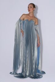 Black Tie Gown Drama Sleeves - Celestial Shimmer L39IDE WOMAN at L'Idee