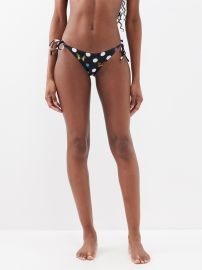 Black X Dua Lipa polka-dot butterfly-print bikini briefs Versace FASHION US at Matches