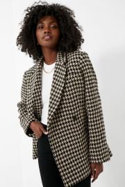 Black and Nude Houndstooth Kaia Blazer Anine Bing at Tuckernuck