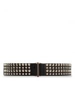 Black and gold studded belt at Mango