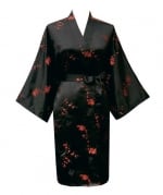 Black and red oriental style robe at Amazon