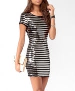 Black and silver striped dress from Forever 21 at Forever 21