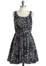 Black and white butterfly print dress at Modcloth