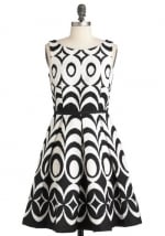 Black and white dress from Modcloth at Modcloth