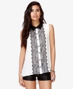 Black and white lace top at Forever 21 at Forever 21