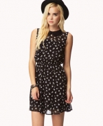 Black belted dress at Forever 21 at Forever 21