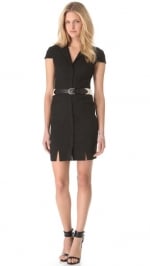 Black collared dress by LAgence at Shopbop