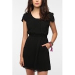 Black dress with pockets at Urban Outfitters at Urban Outfitters