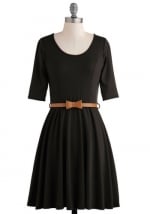 Black elbow sleeve dress at Modcloth