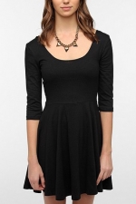 Black elbow sleeve dress at Urban Outfitters at Urban Outfitters