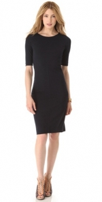 Black elbow sleeve dress by Diane von Furstenberg at Shopbop