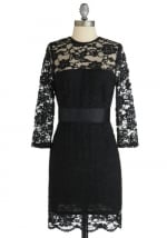 Black lace dress at ModCloth at Modcloth