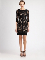 Black lace dress by Sue Wong at Saks Fifth Avenue