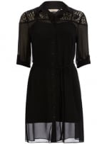 Black lace shirtdress from Dorothy Perkins at Dorothy Perkins