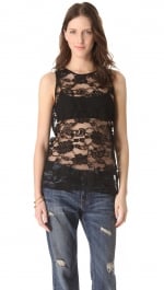 Black lace top by BB Dakota at Shopbop